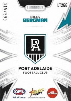 2024 Select AFL Footy Stars - Luminous Thunderbolt #LT266 Miles Bergman Back
